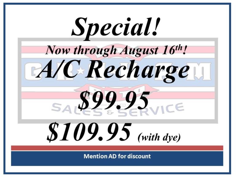 Bob Graham Auto Sales & Service Specials Bob Graham Auto Sales and